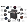 Grill gazowy Enders Monroe Black PRO 4 IK Turbo: Podnieś Temperaturę Grillowania z Palnikiem Rożna Infrared